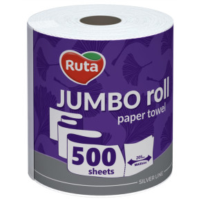 Рушники паперові Ruta JUMBO 1 рулон 2 шари 500 відривів